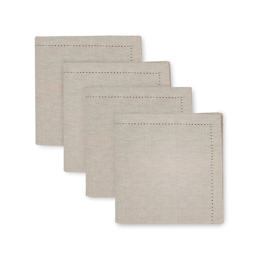 Set of 4 Cotton Napkins - Oatmeal