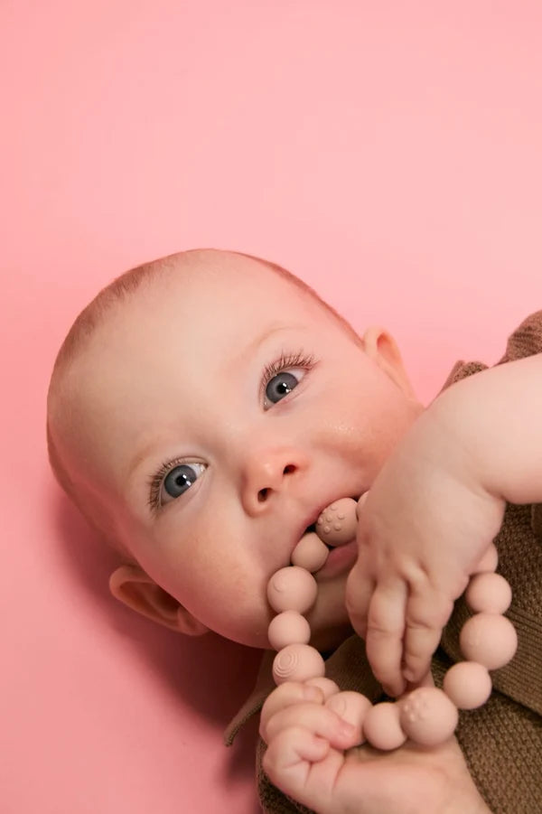 Beaded Silicone Teething Ring
