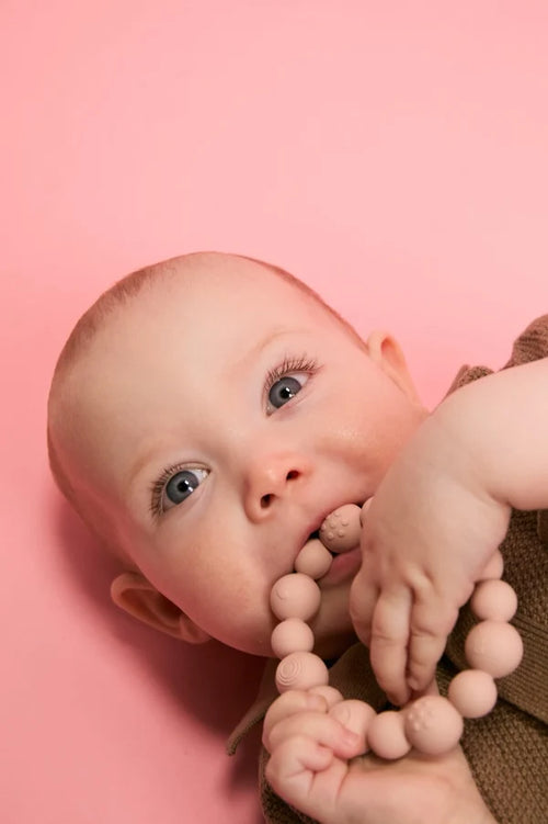 Beaded Silicone Teething Ring