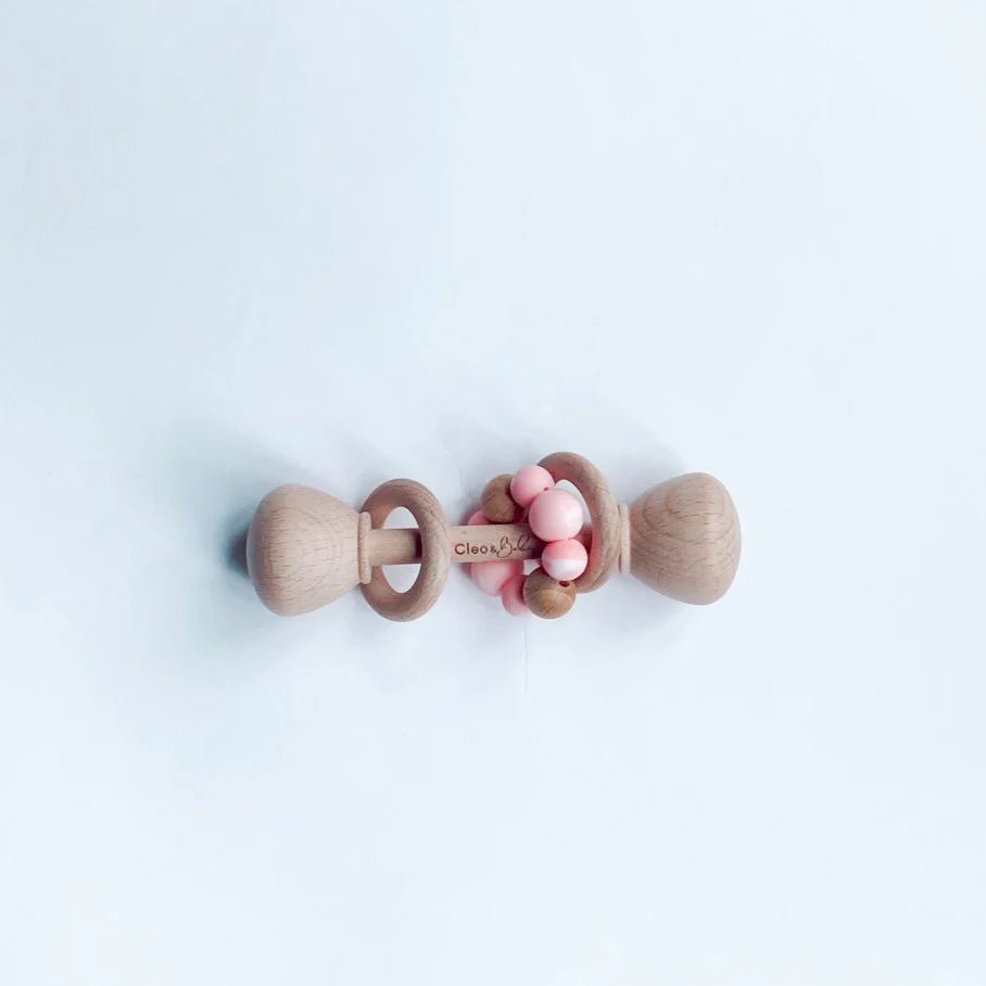 Cleo & Bebe Sensory Baby Rattles 4 Colours