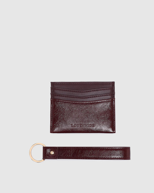 Louenhide Ada Cardholder - Burgundy Patent