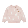Aster & Oak Pink Bunny Knit Jumper