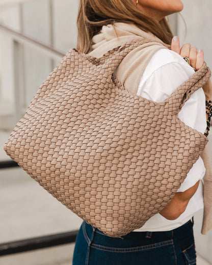 Louenhide Cruiser Woven Tote Bag | Coffee