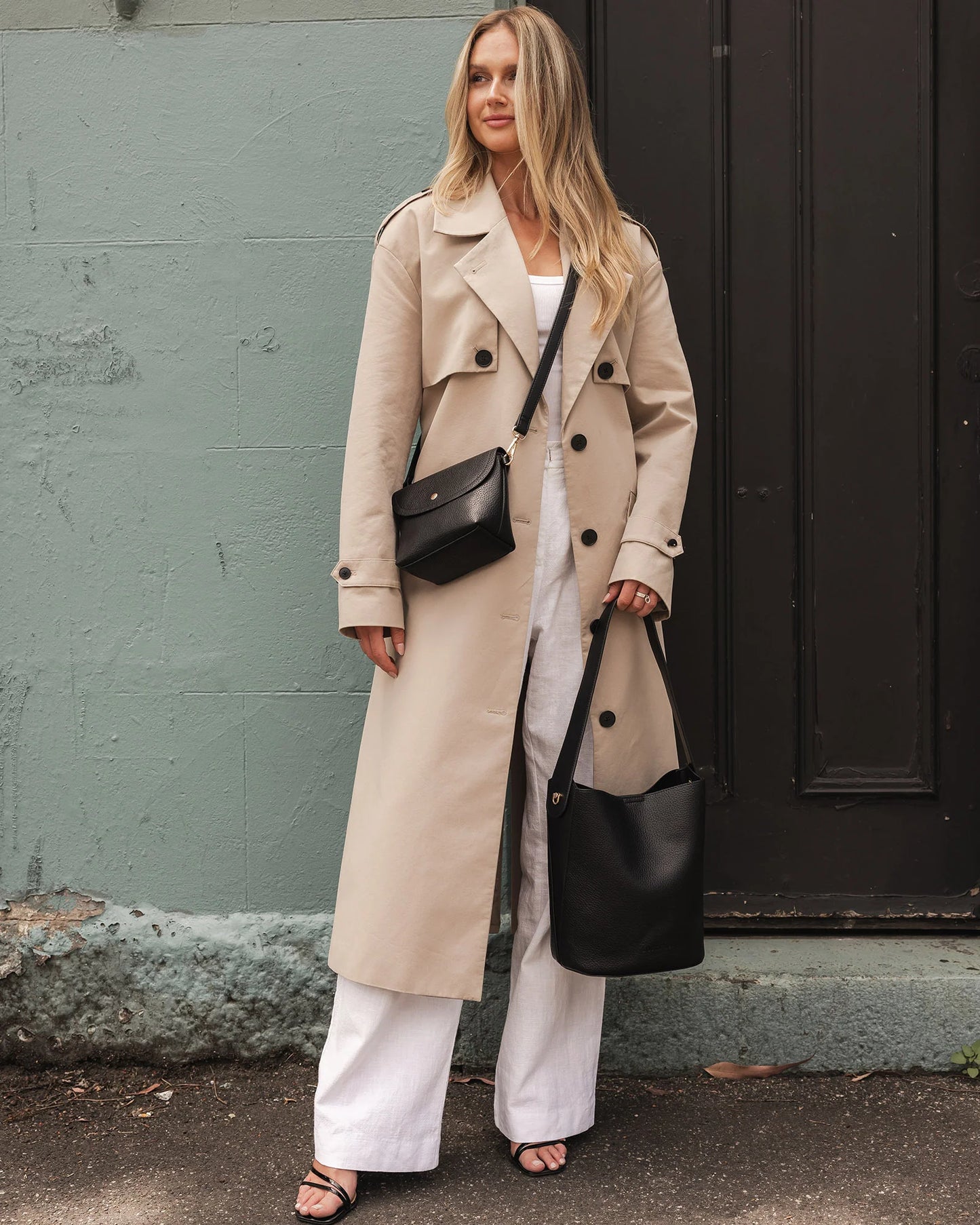 Miranda Bucket Bag with Bonus Crossbody | Black