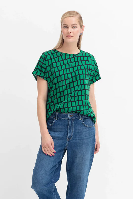 Elk Lento Top- Cedar Green