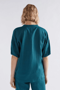 Strom Linen Shirt- Peacock