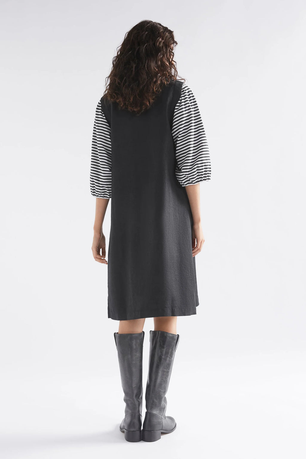 Elk Olsson French Linen Vest | Black