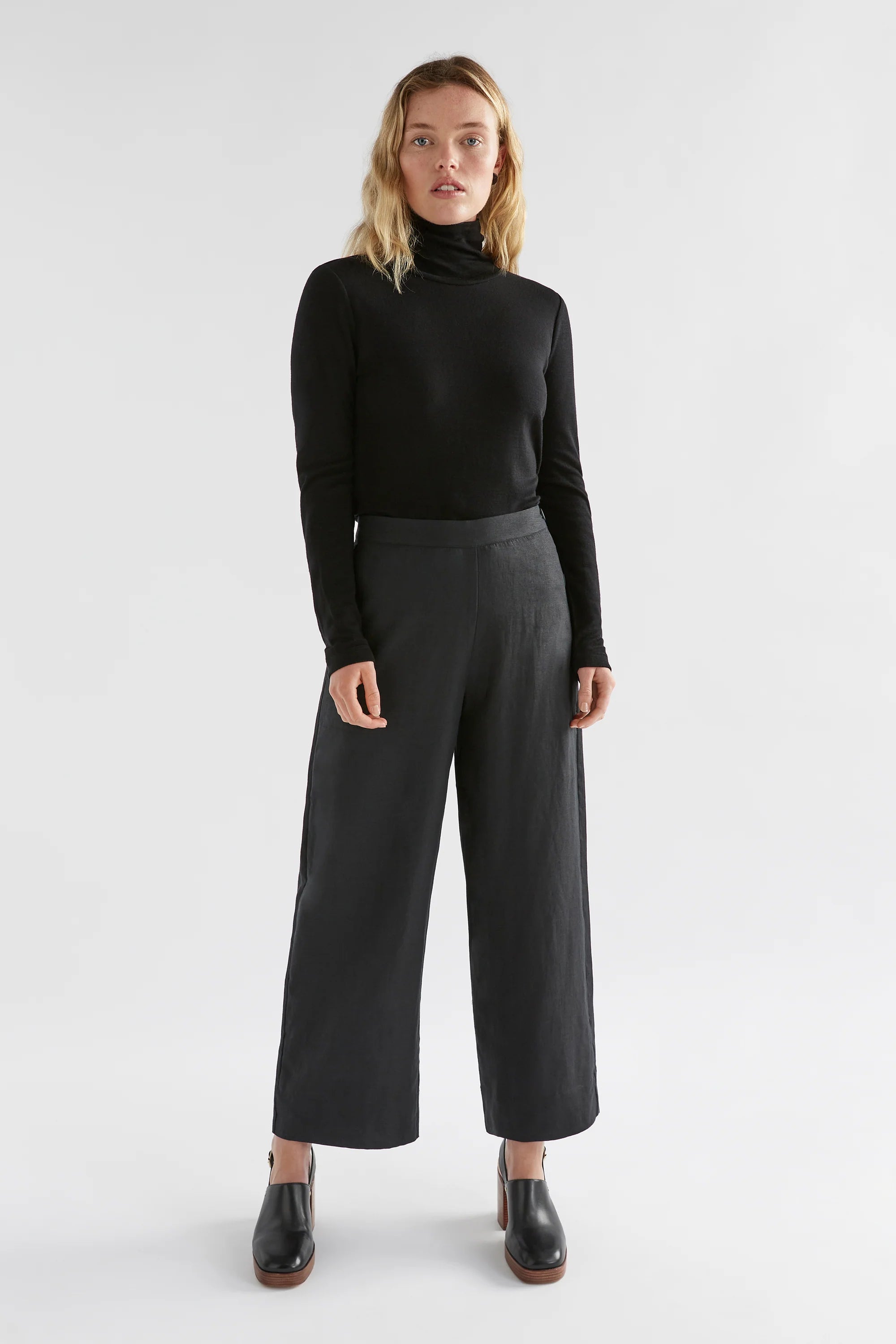 Elk Hersom Linen Pant | Black