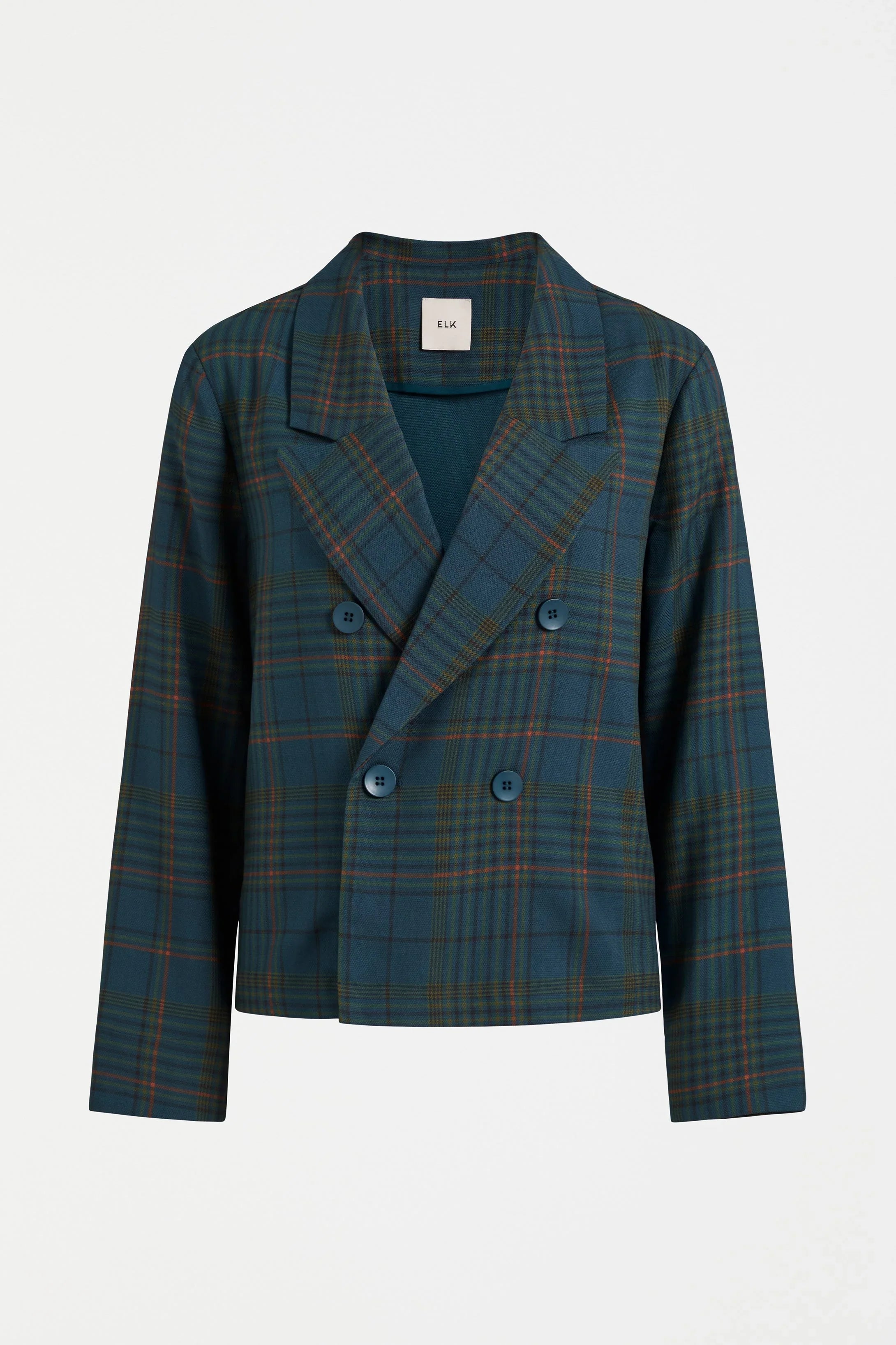 Elk Seine Jacket | Teal Plaid