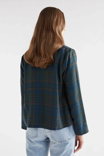 Elk Seine Jacket | Teal Plaid