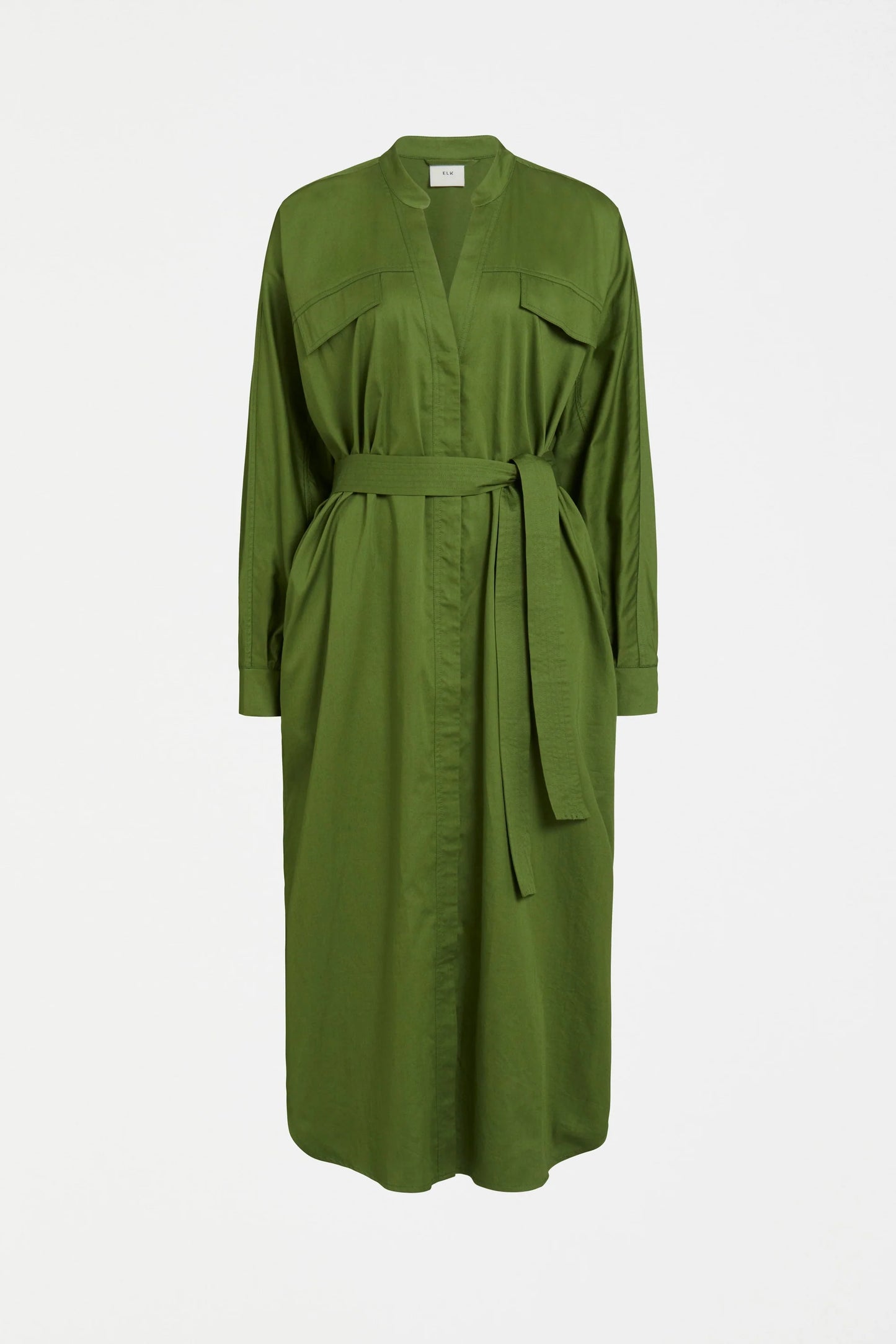 Elk Eller Dress | Green Moss