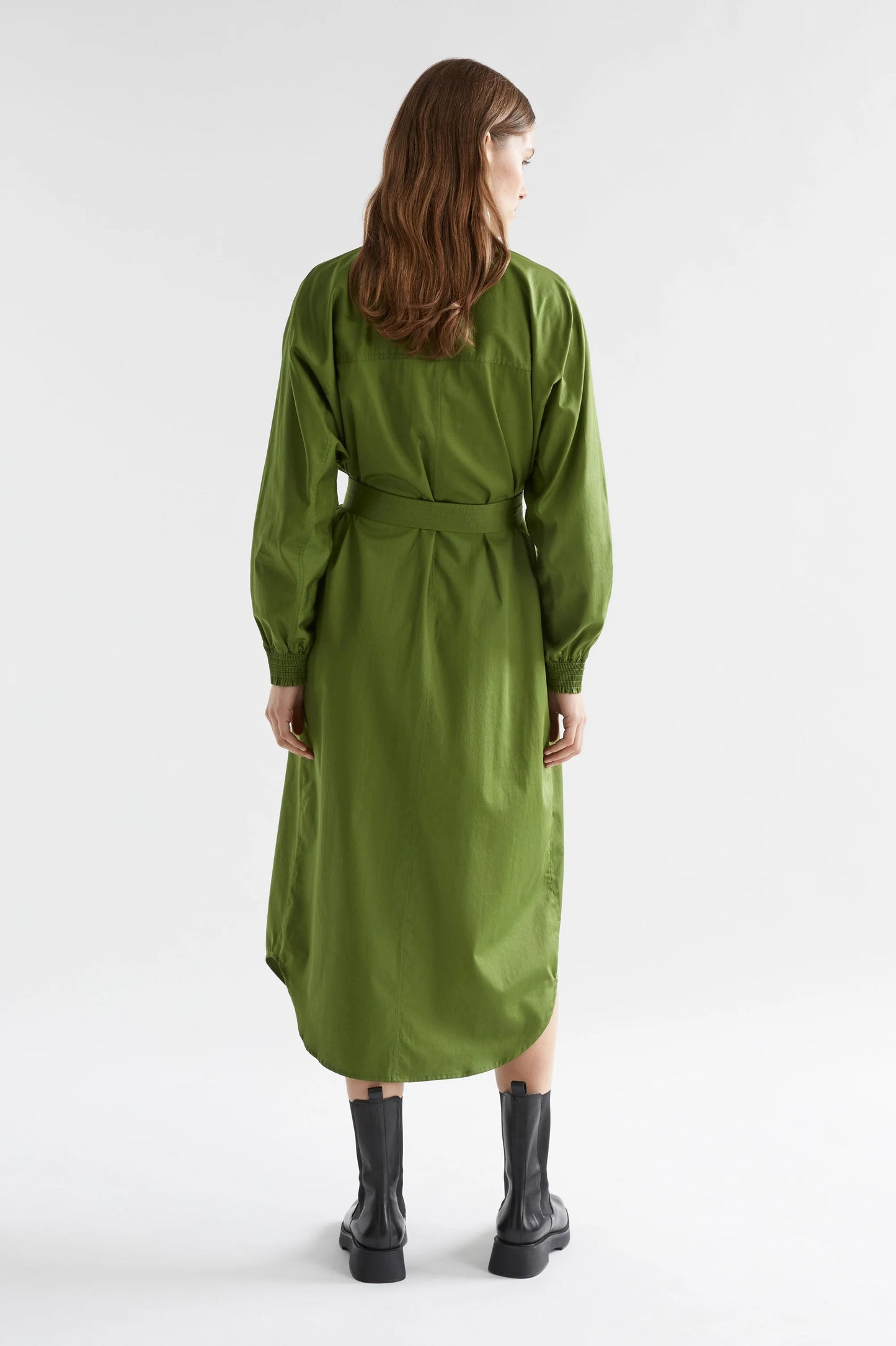 Elk Eller Dress | Green Moss