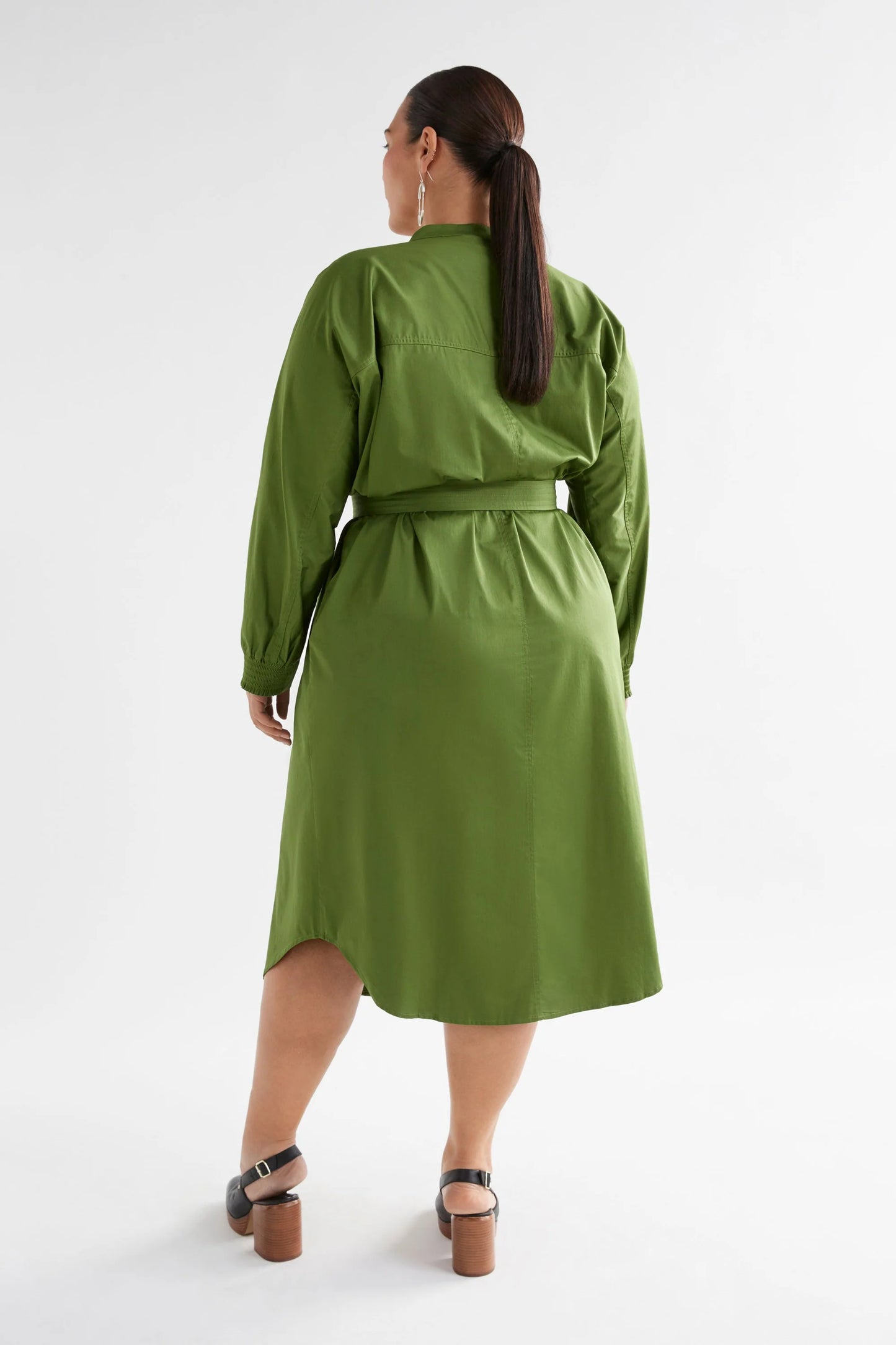 Elk Eller Dress | Green Moss