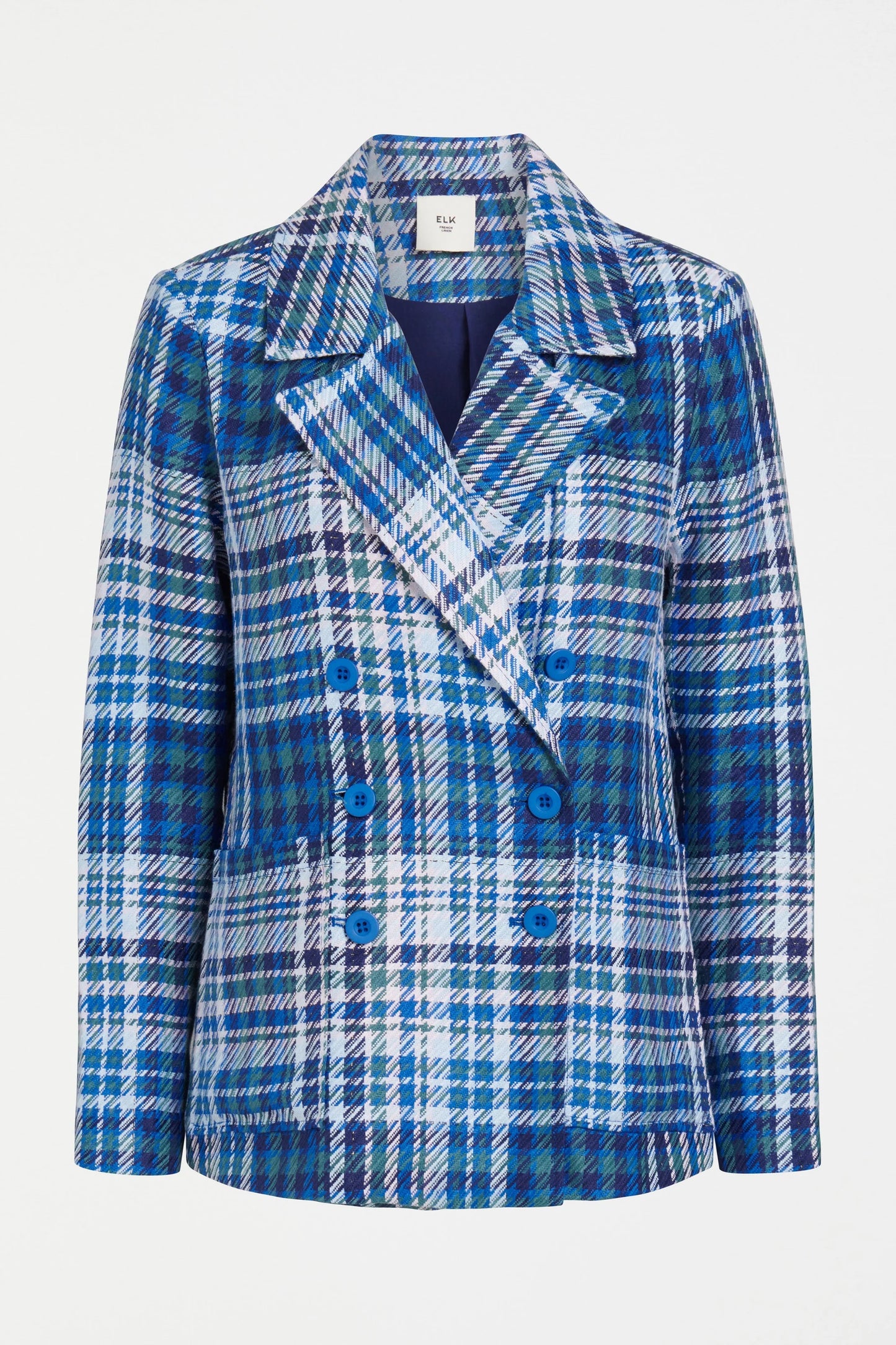 Elk Ranie Jacket | Blue Multi Check