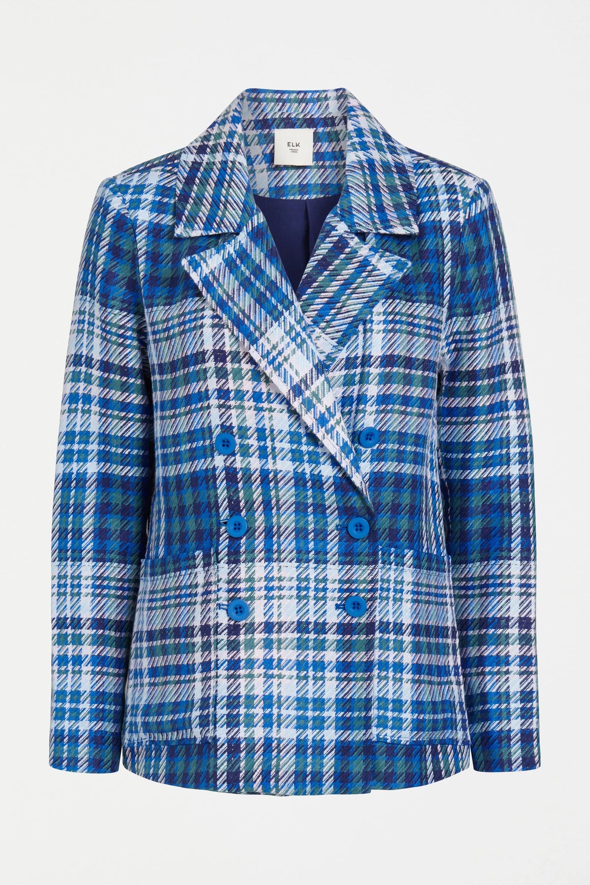 Elk Ranie Jacket | Blue Multi Check