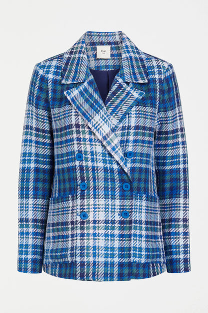 Elk Ranie Jacket | Blue Multi Check