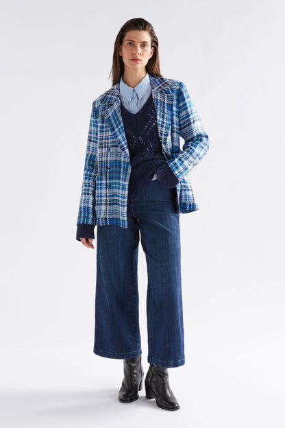 Elk Ranie Jacket | Blue Multi Check