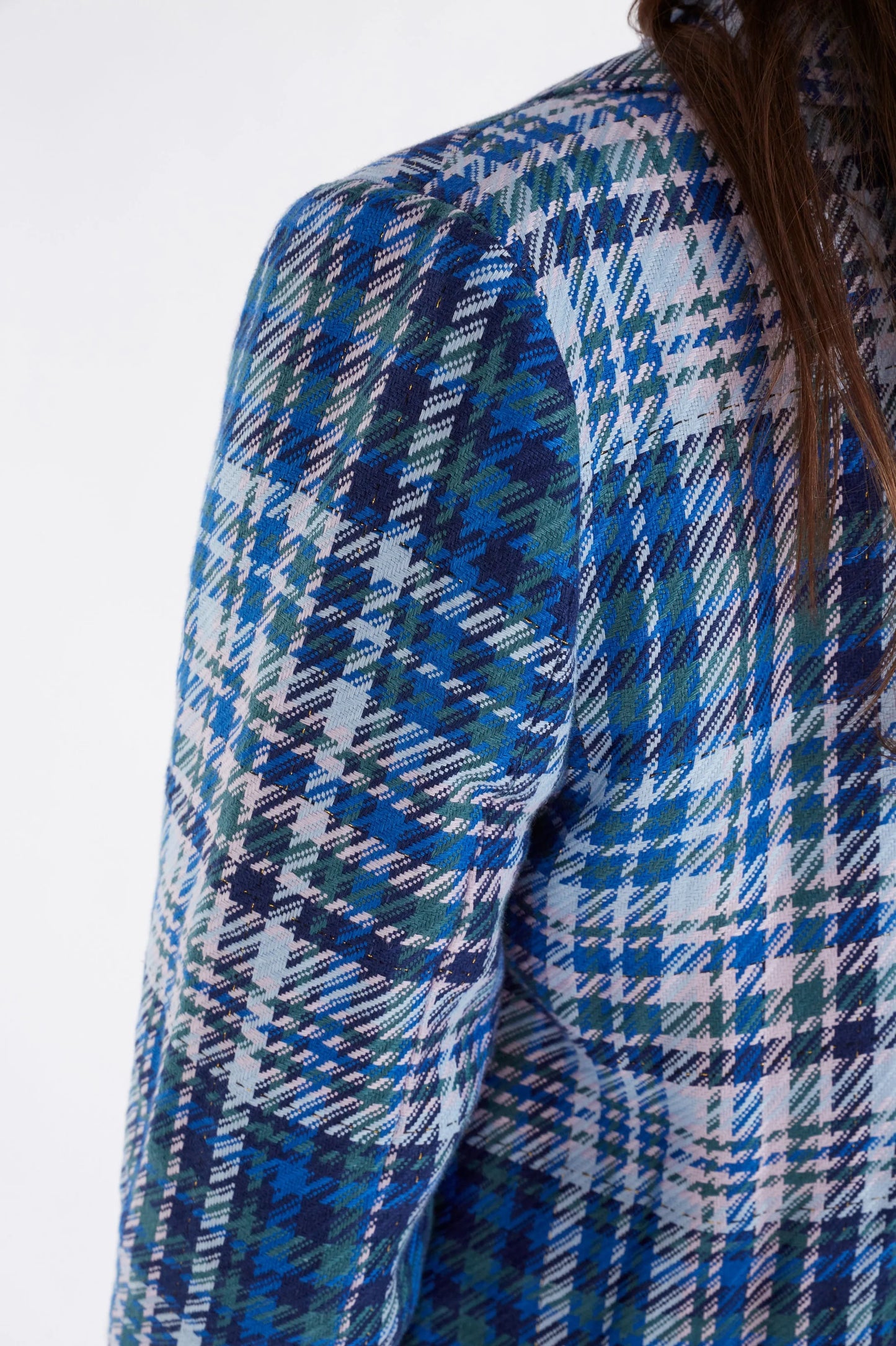 Elk Ranie Jacket | Blue Multi Check