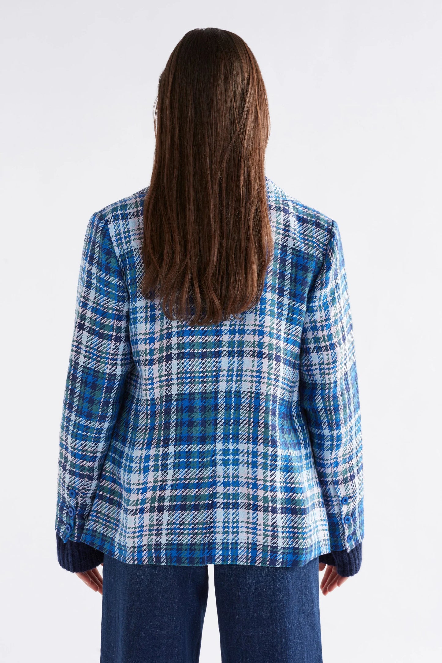 Elk Ranie Jacket | Blue Multi Check