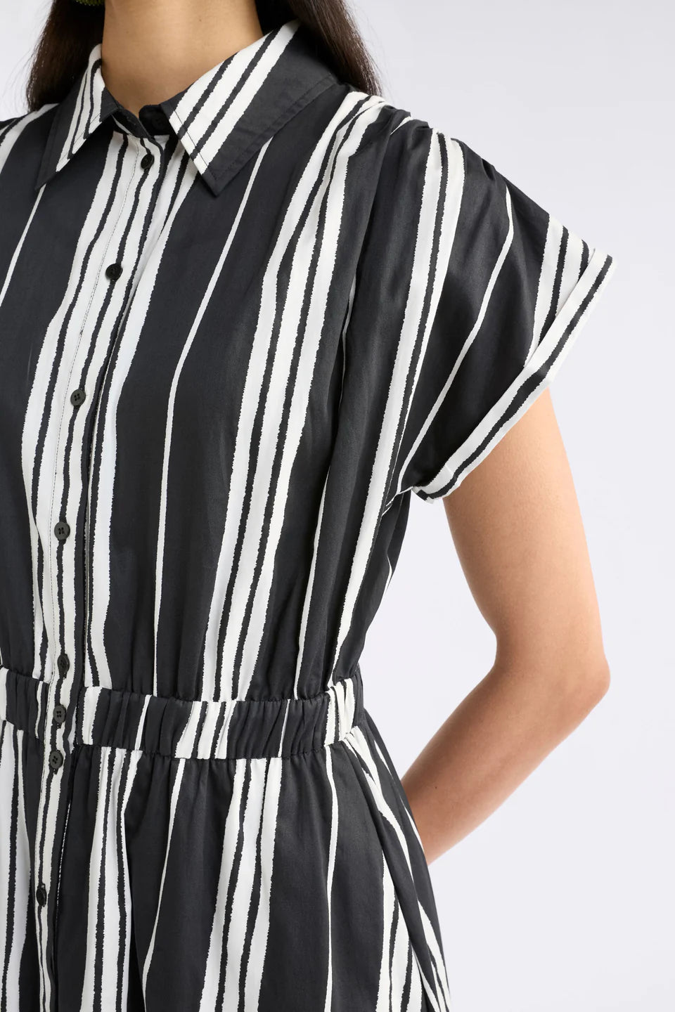 ELK Reza Shirt Dress - Black Fez Print