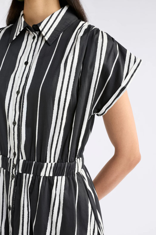 ELK Reza Shirt Dress - Black Fez Print