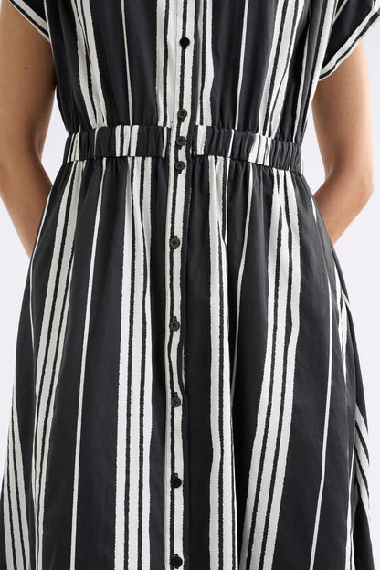 ELK Reza Shirt Dress - Black Fez Print