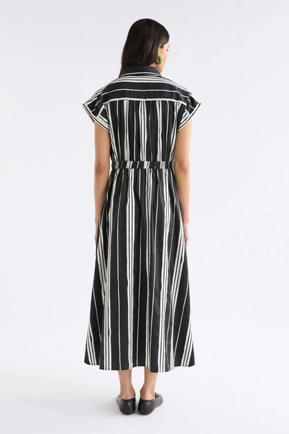 ELK Reza Shirt Dress - Black Fez Print