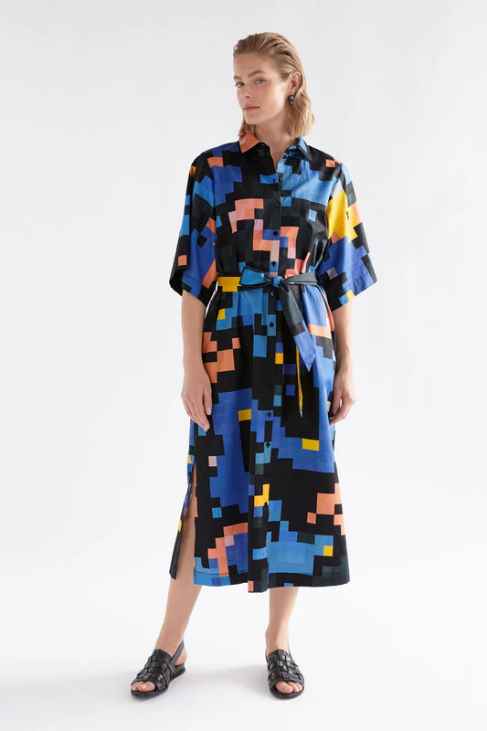 ELK Grand Shirt Dress - Lucent Print