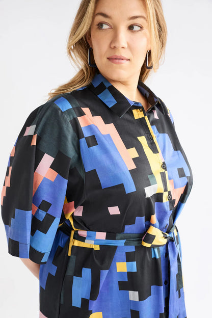 ELK Grand Shirt Dress - Lucent Print
