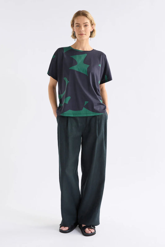 Elk Haki Short Sleeve T-Shirt - Teal Terra