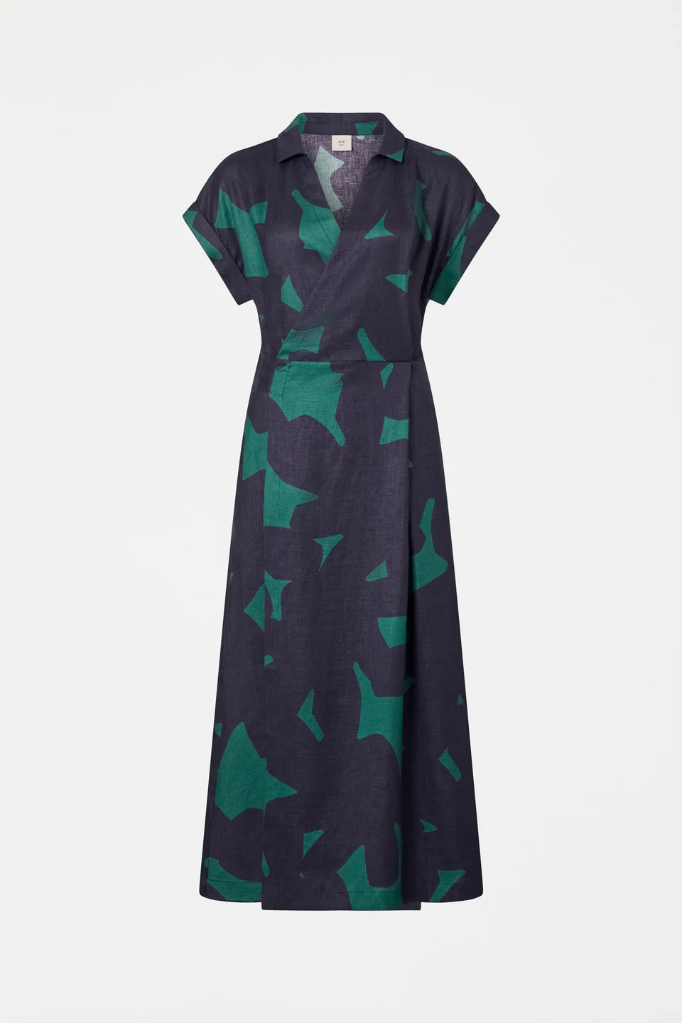 ELK Minnen Wrap Dress - Teal Tera Print