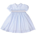 Korango Hand Smocked Frill Dress | Blue