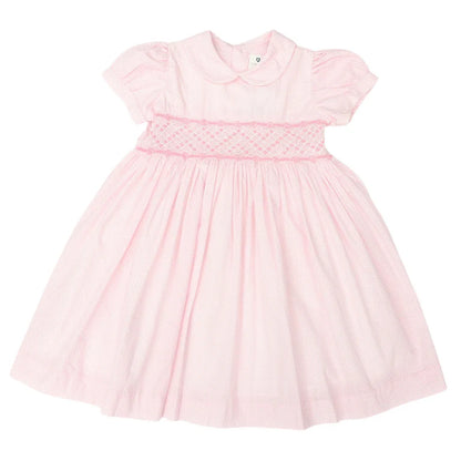 Korango Hand Smocked Frill Dress | Pink