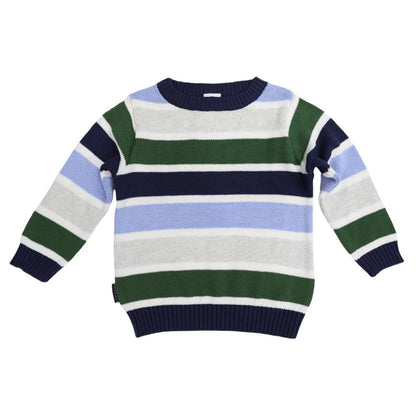 Korango Stripe Knit Sweater | Green