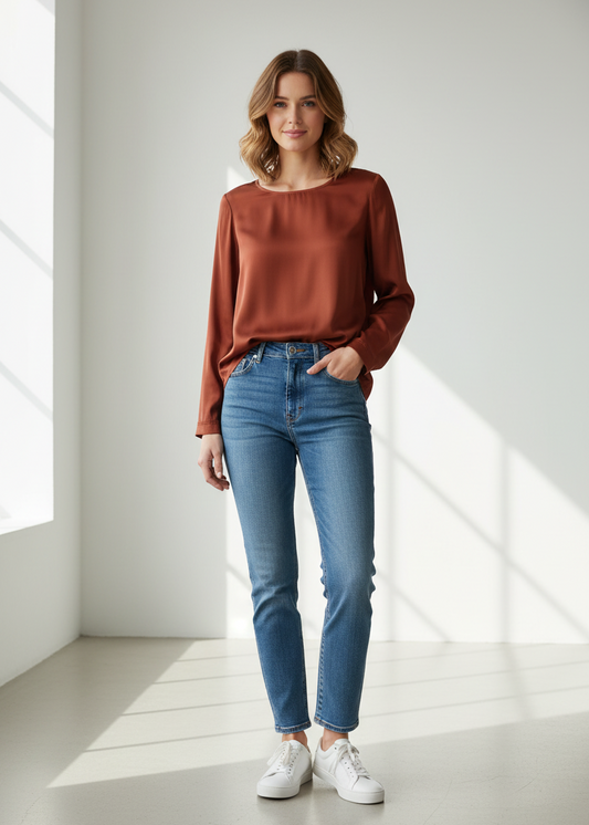 Elk Form Top- Copper