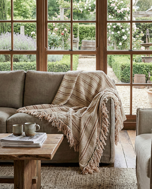 Alba Throw - Nutmeg