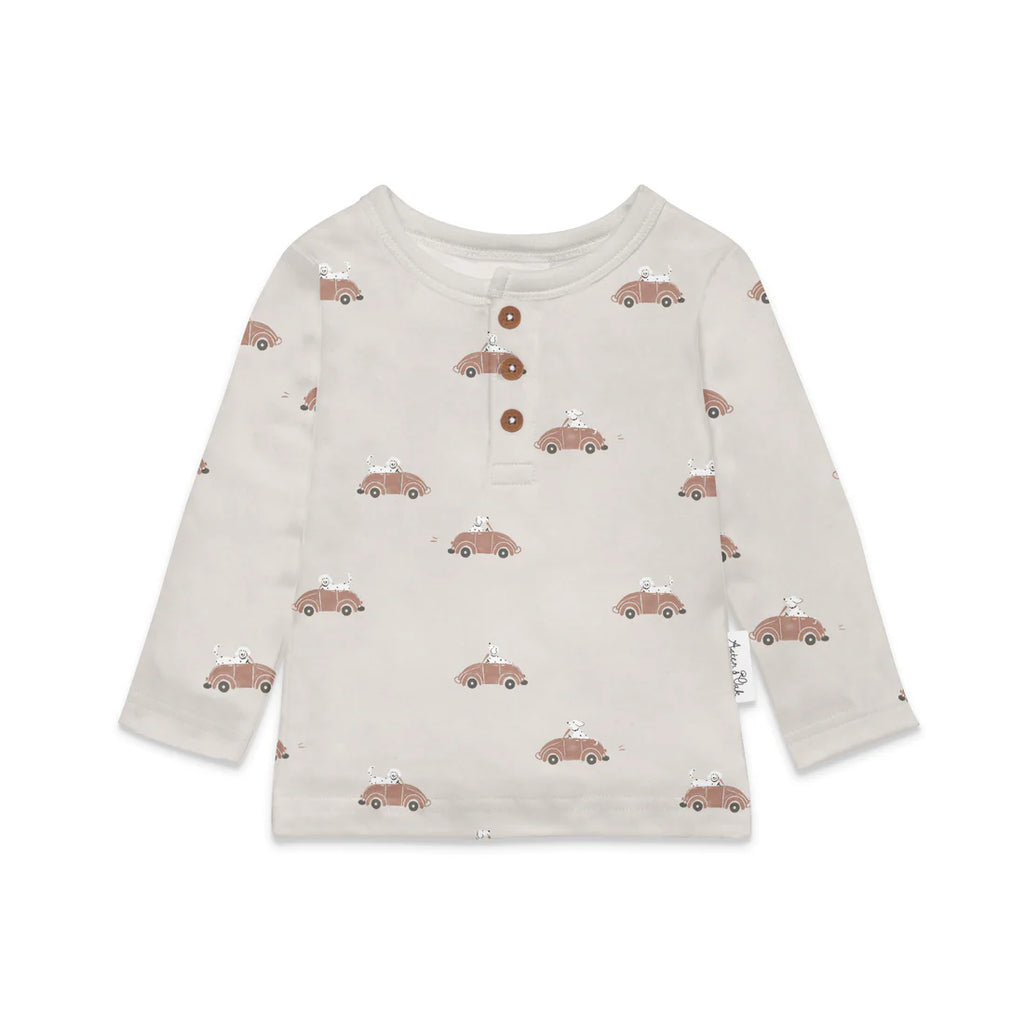 Aster & Oak Classic Car Henley Top