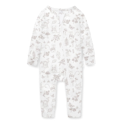 Aster & Oak Woodland Mouse Zip Romper