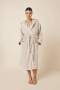 Gingerlilly Adriana Terry Towel Robe - Natural