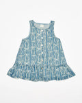 Walnut Arden Dress - Denim Bows