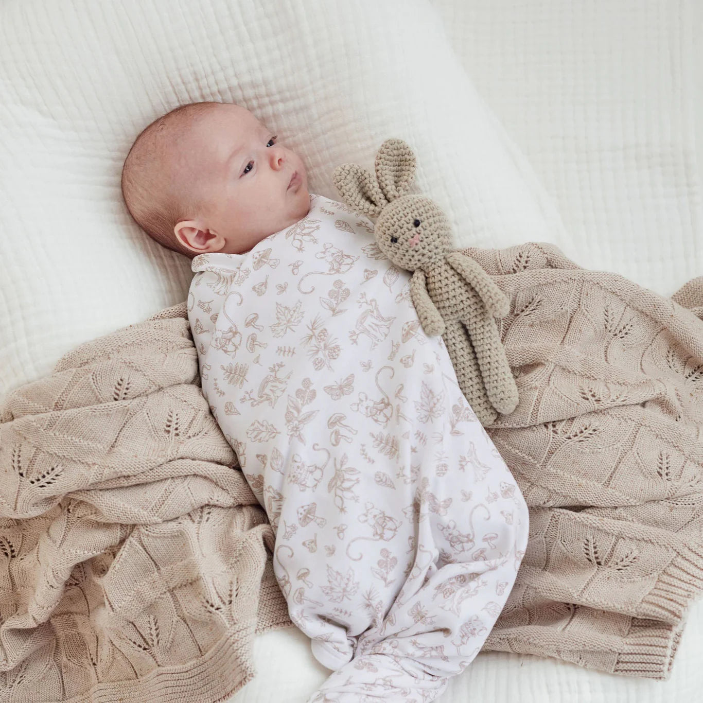 Aster & Oak Woodland Mouse Baby Wrap
