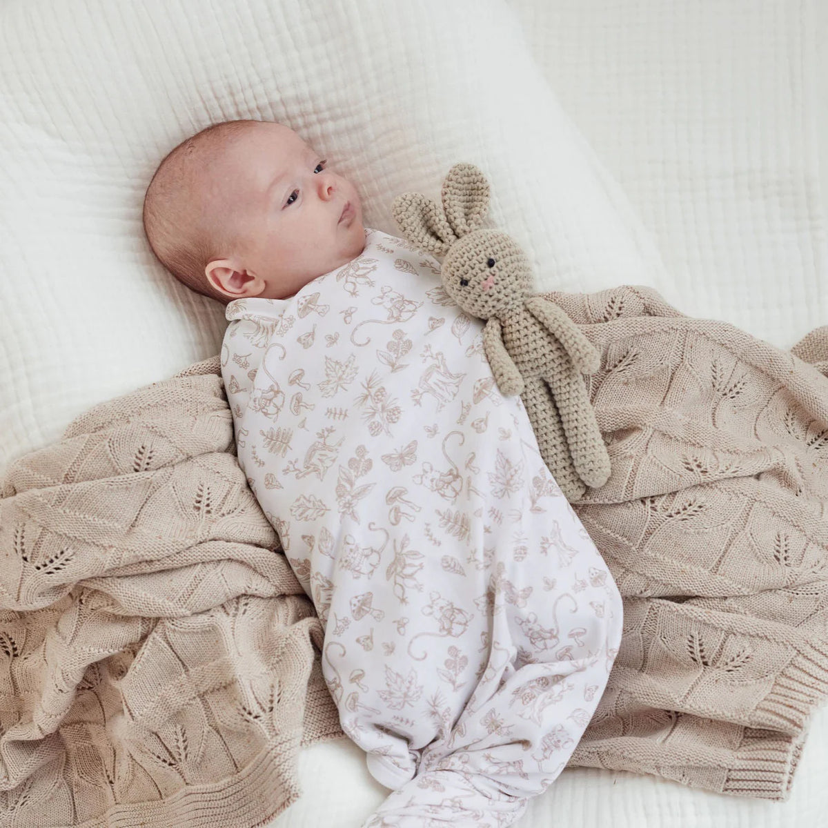 Aster & Oak Woodland Mouse Baby Wrap