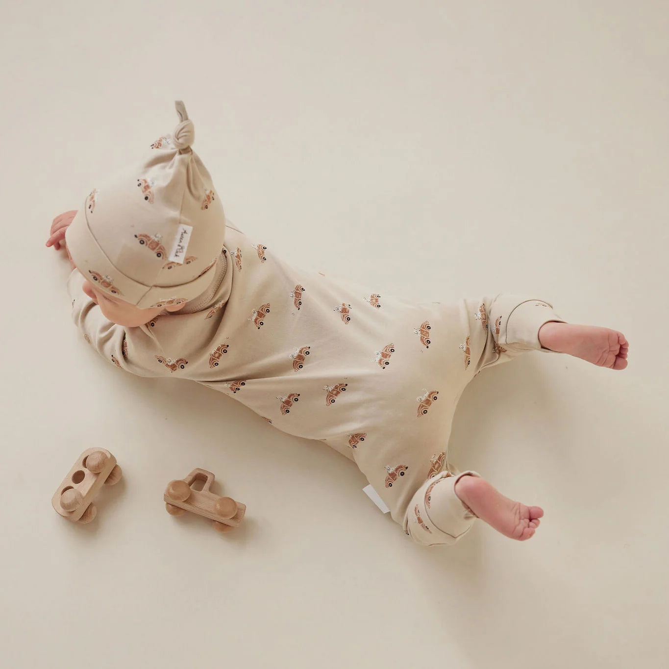 Aster & Oak Classic Car Zip Romper