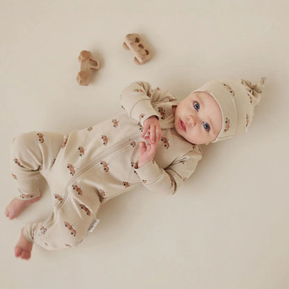 Aster & Oak Classic Car Zip Romper