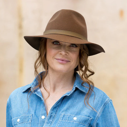 Thredbo Wool Felt Fedora | Chocolate