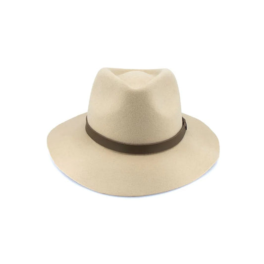Thredbo Wool Felt Fedora | Beige
