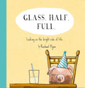 Red Tractor Glass Half Full Hard - Cover Quote Book