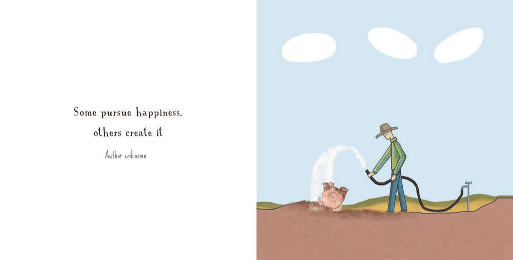 Red Tractor Be Glad of Life - Hard Cover Quote Book