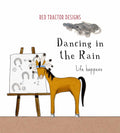 Red Tractor Dancing in the Rain - Soft Cover Little Quote Book