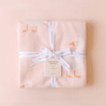 Pink Ducks Luxe Knit Blanket